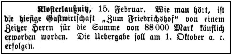 1899-02-15 Kl Friedrichshof-Verkauf